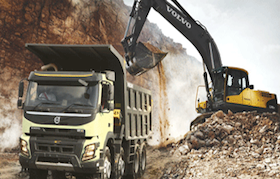 évacuation des gravats par camion benne